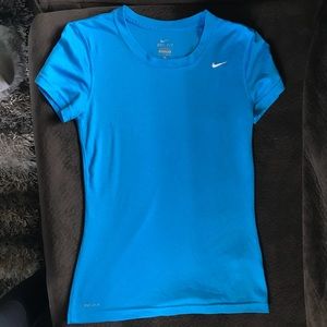 Bright blue nike dri fit